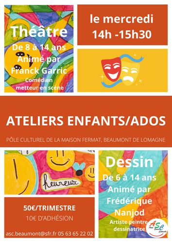 Ateliers enfants et ados