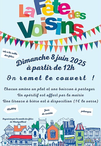 Affiche fête des voisins