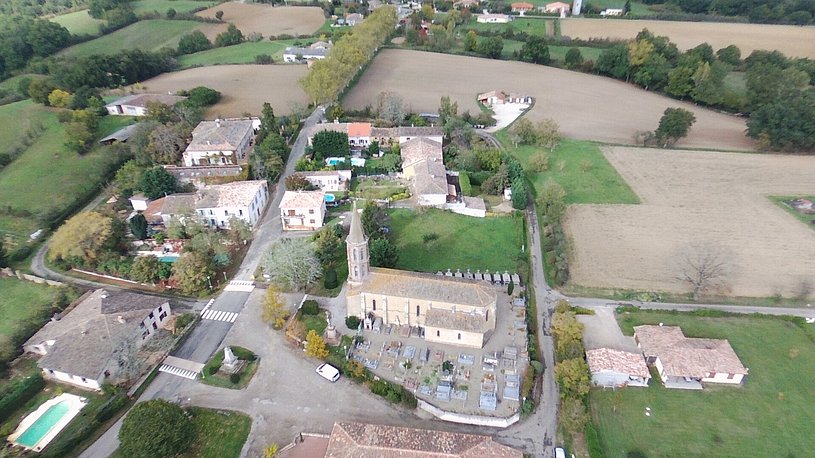 Montgaillard (vue du ciel)